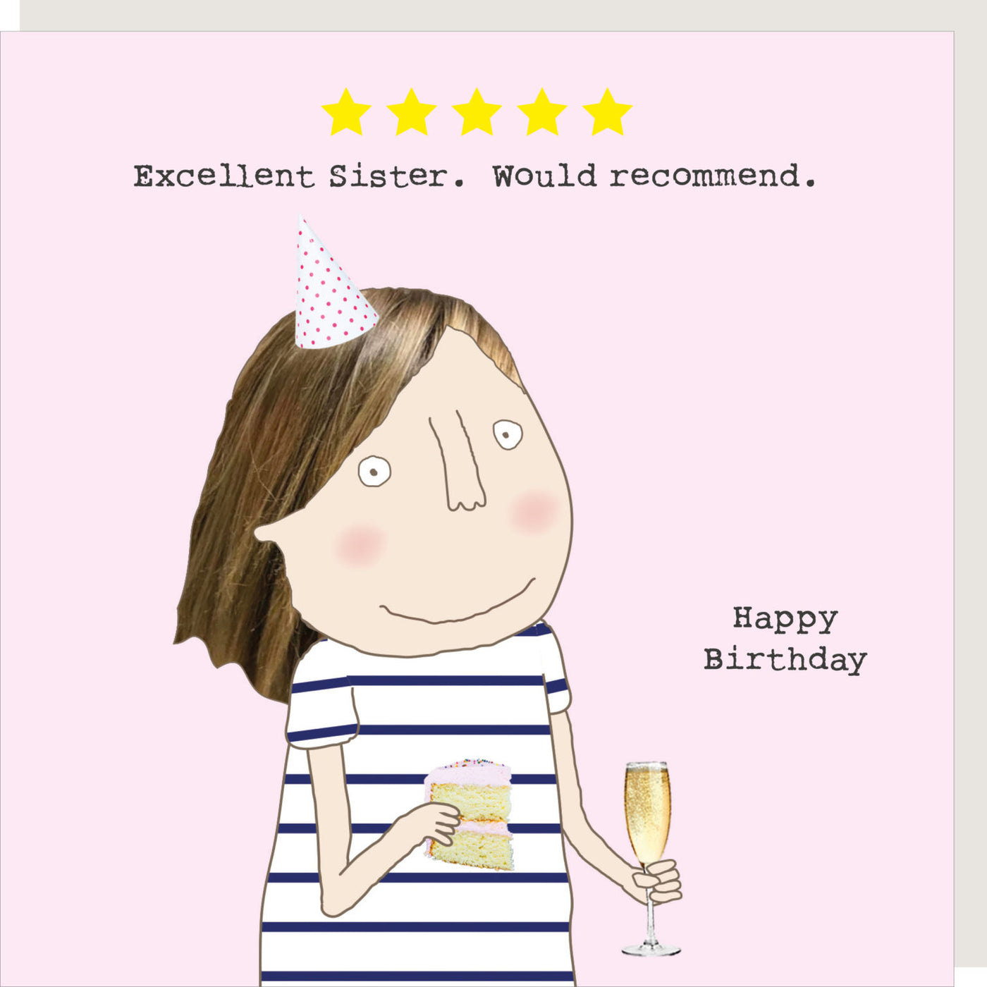 Rosie Made A Thing - Five Star Sister - Blank Card