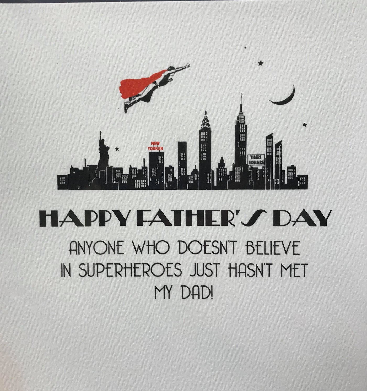 Five Dollar Shake Superhero! Fathers Day Card