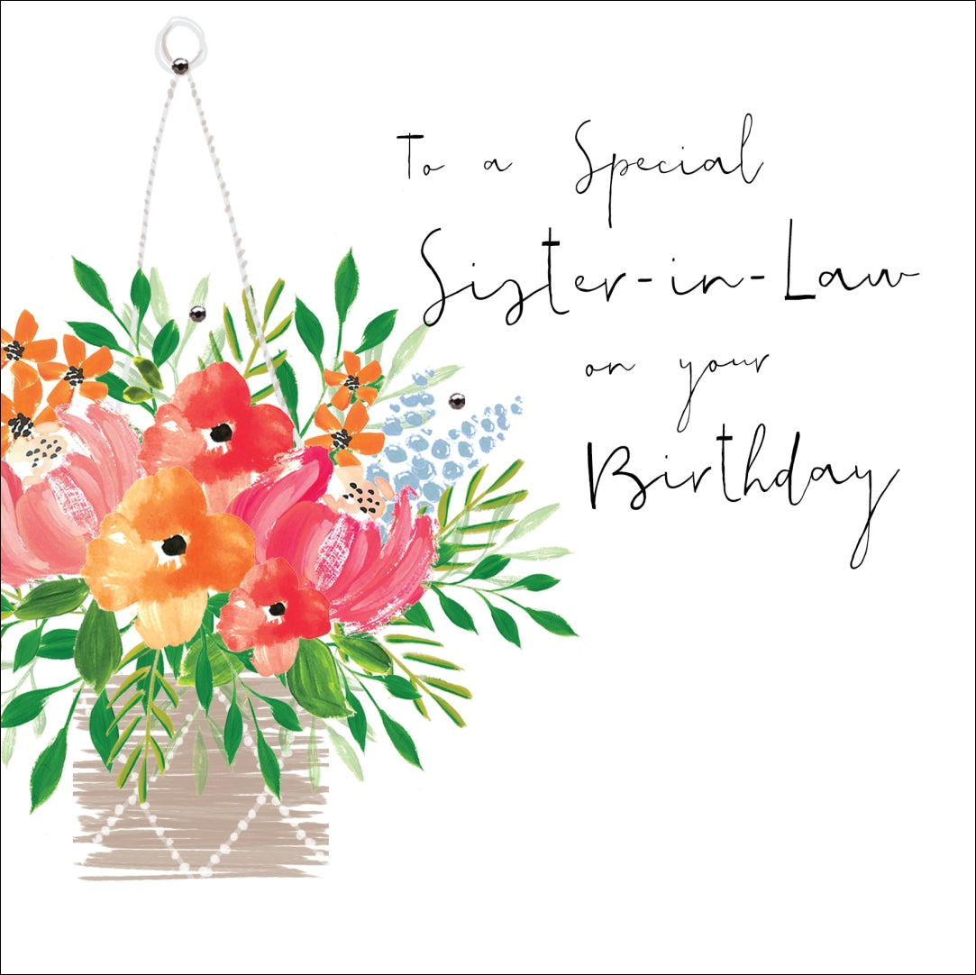 Special Sister-in-Law Flowers Card