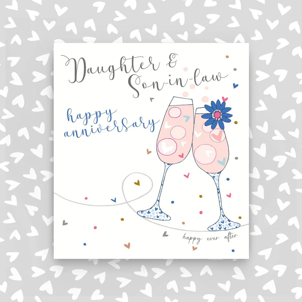 Molly Mae Happy Anniversary Daughter & Son-in-Law Glasses Smaller Card