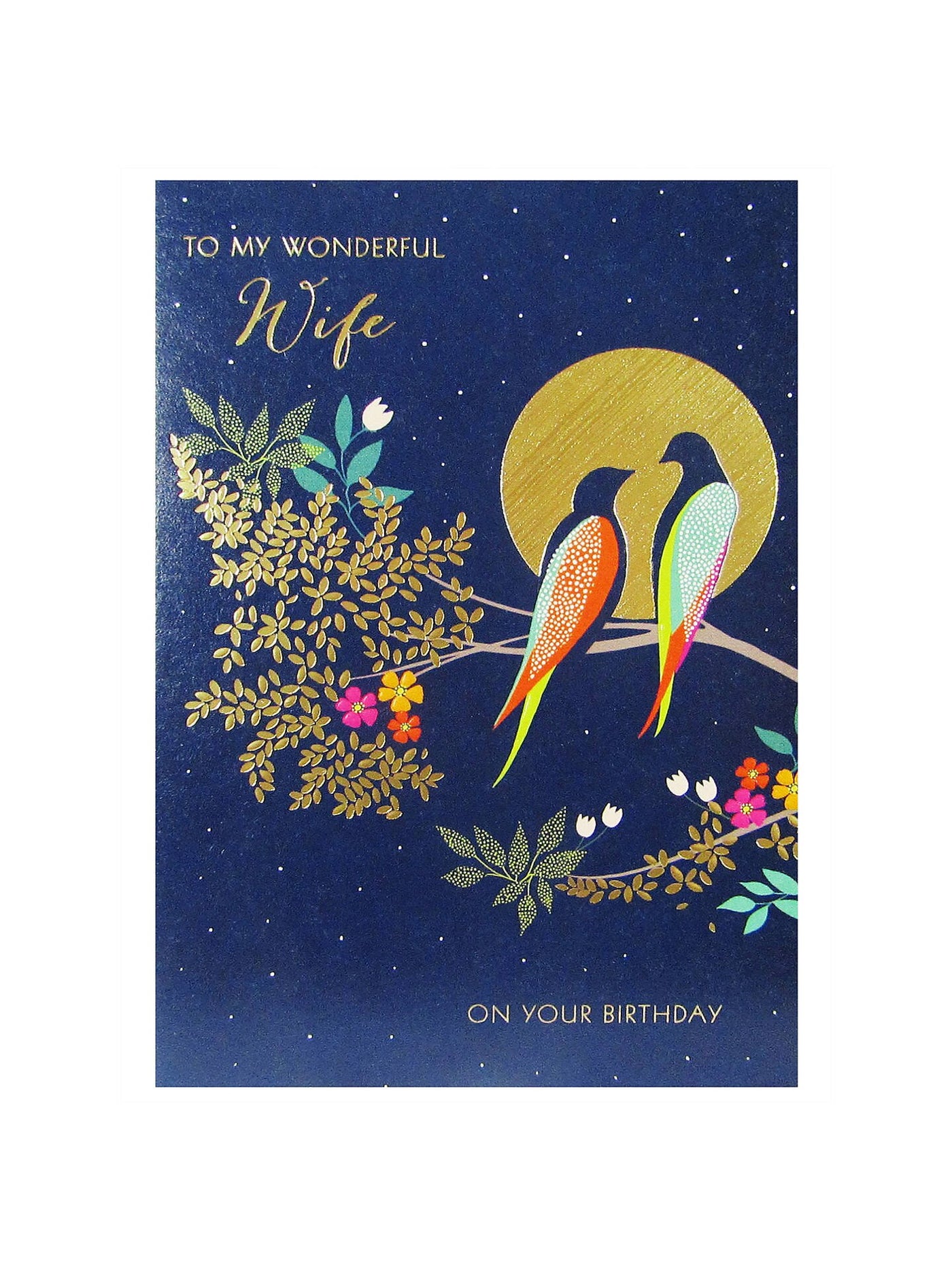 Sara Miller by The Art File - Wonderful Wife Birthday Card