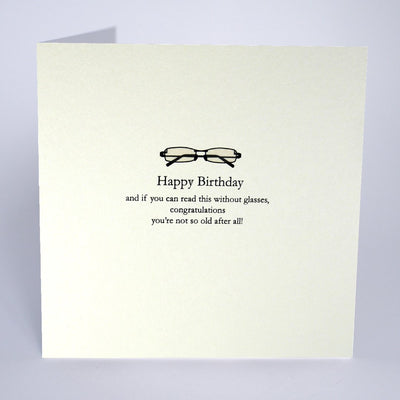 Five Dollar Shake Glasses Birthday Card