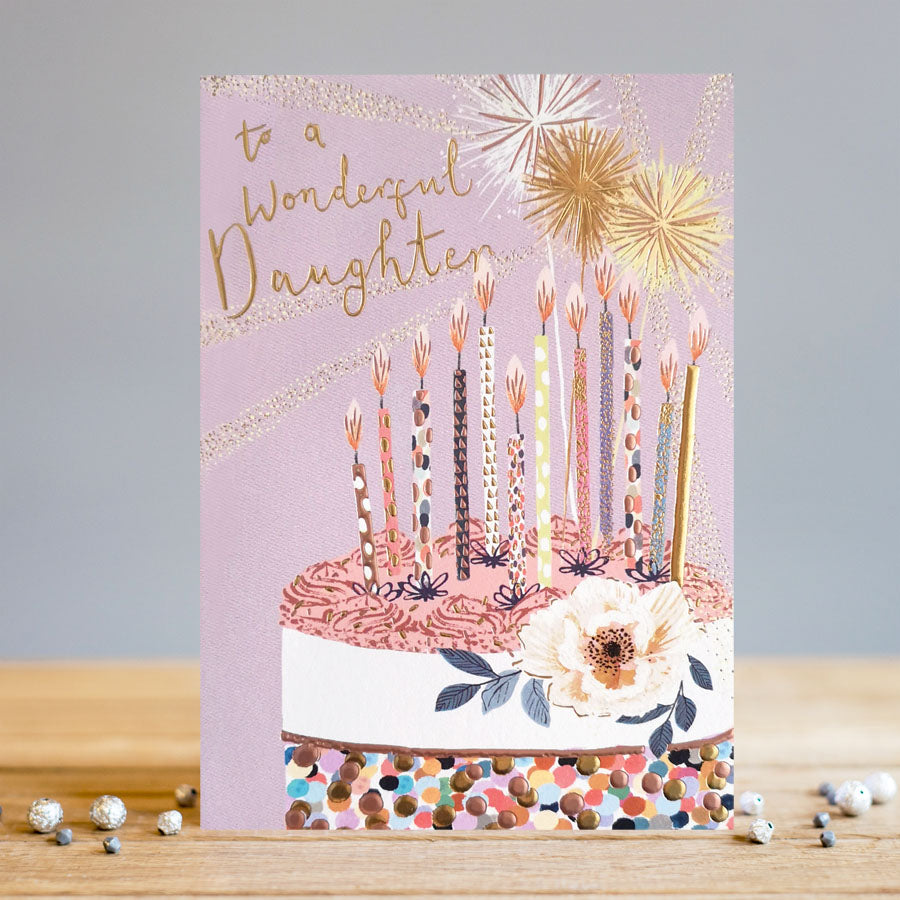 Louise TilerWonderful Daughter Cake Birthday Card