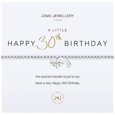 Joma Jewellery A Little Happy 30th Birthday Bracelet