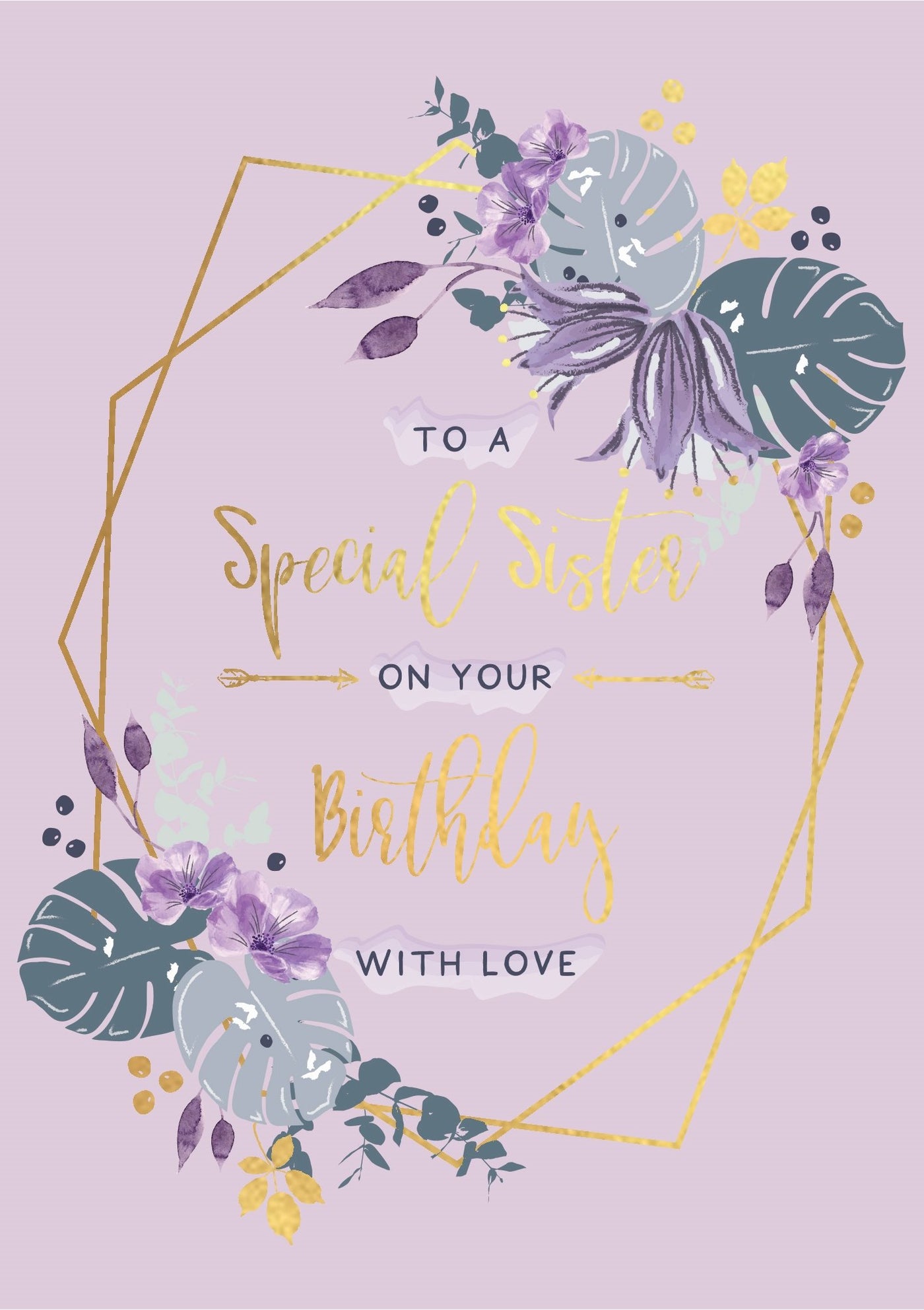 The Handcrafted Card Company Special Sister Birthday Card