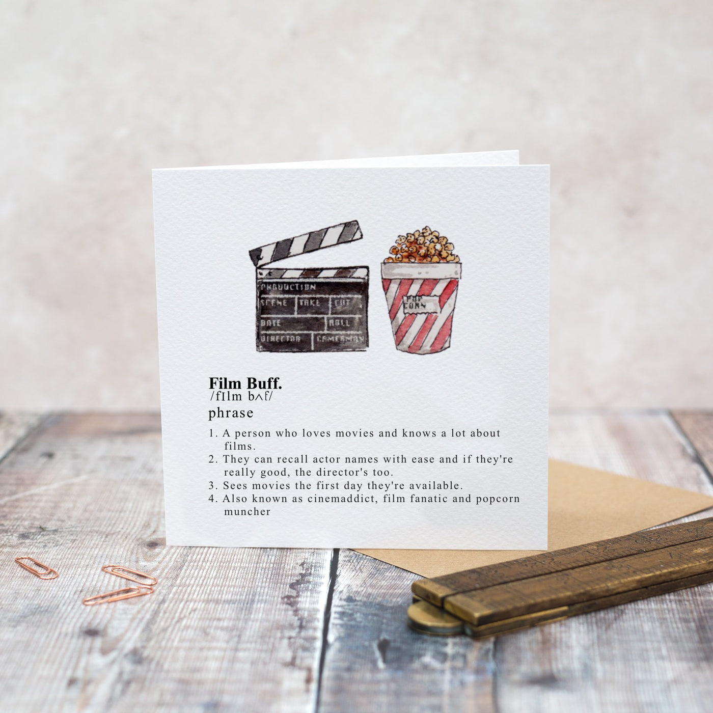 Toasted Crumpet Film Buff Blank Card