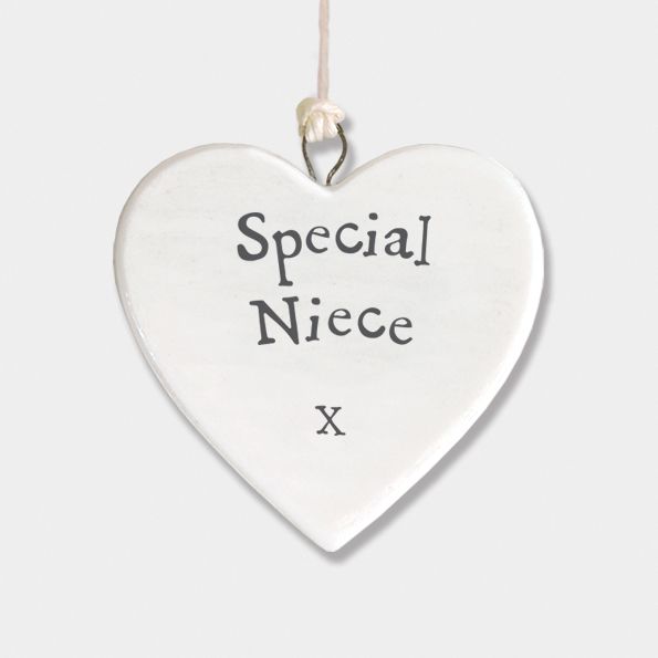 East of India Porcelain MINI Heart - Special Niece