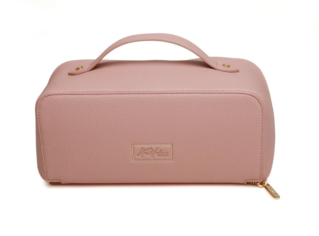 Alice Wheeler Pink Train Beauty Case - Medium