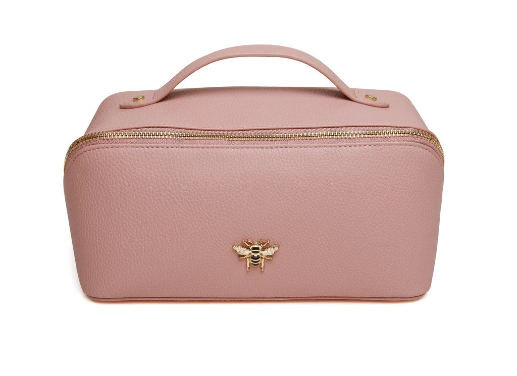 Alice Wheeler Pink Train Beauty Case - Medium