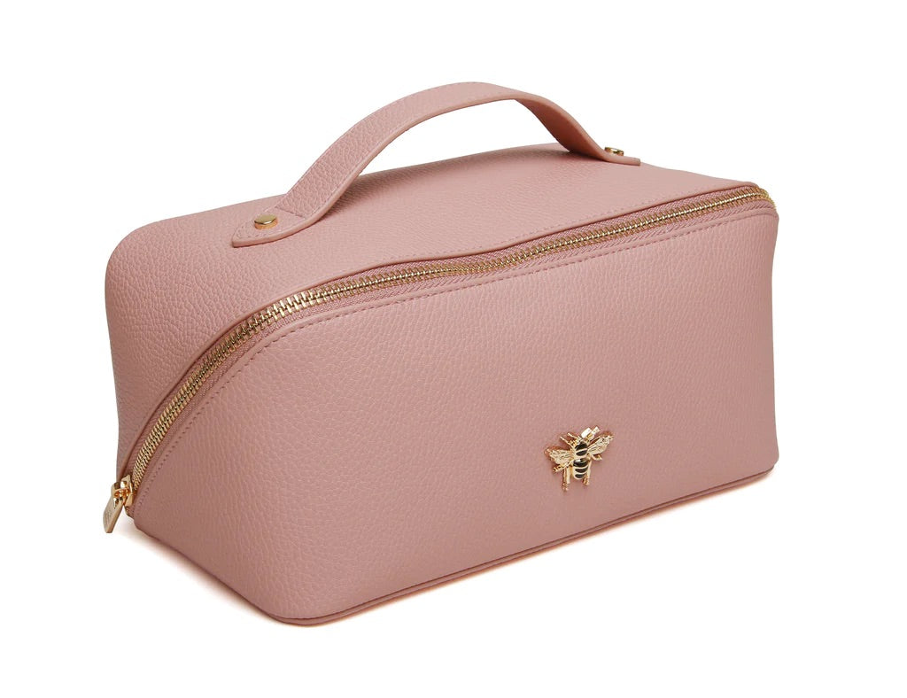 Alice Wheeler Pink Train Beauty Case - Medium