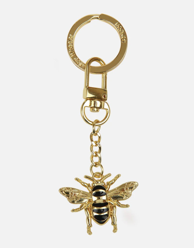 Alice Wheeler Bee Gold Metal Keyring