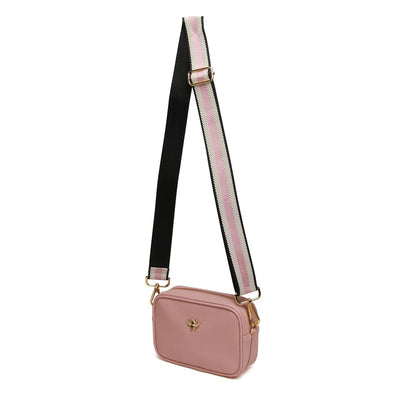 Alice Wheeler Pink Mini Mayfair Crossbody Bag with Bag Strap