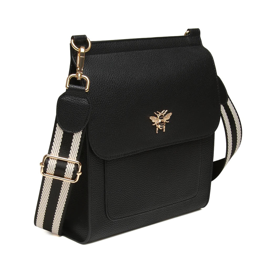 Alice Wheeler Black Large Bloomsbury Crossbody Bag