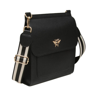 Alice Wheeler Black Large Bloomsbury Crossbody Bag