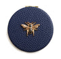 Alice Wheeler Navy Bee Round Compact Mirror