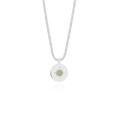 Joma Jewellery A Little Birthstone Necklace - August Aventurine