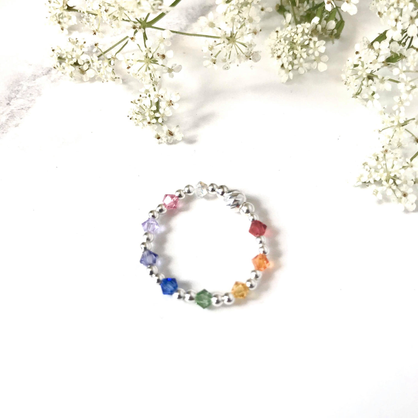Jolu Jewellery Rainbow Love Kids/Teen Ring 🌈