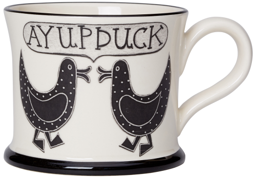 Moorland Pottery Ay Up Duck Mug (2 ducks)