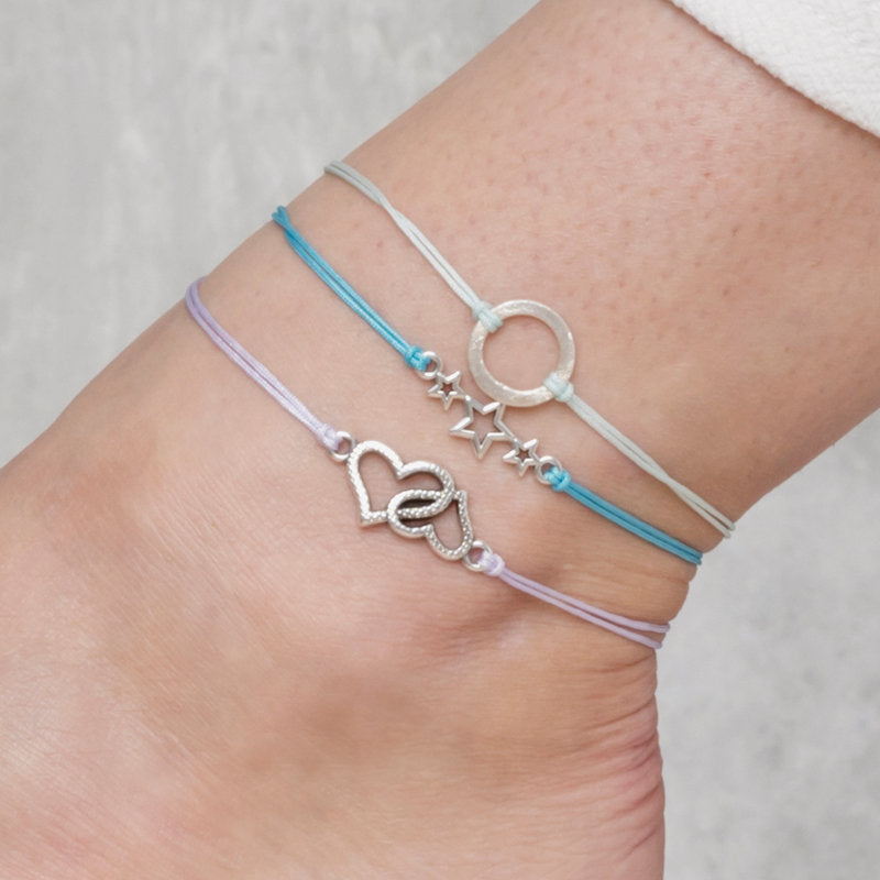 Carrie Elspeth Hello Summer Anklet - Entwined Hearts