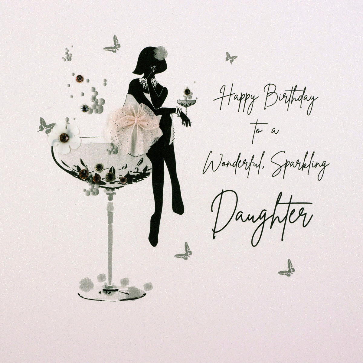 Five Dollar Shake Daughter Sparkling Birthday Girl Card