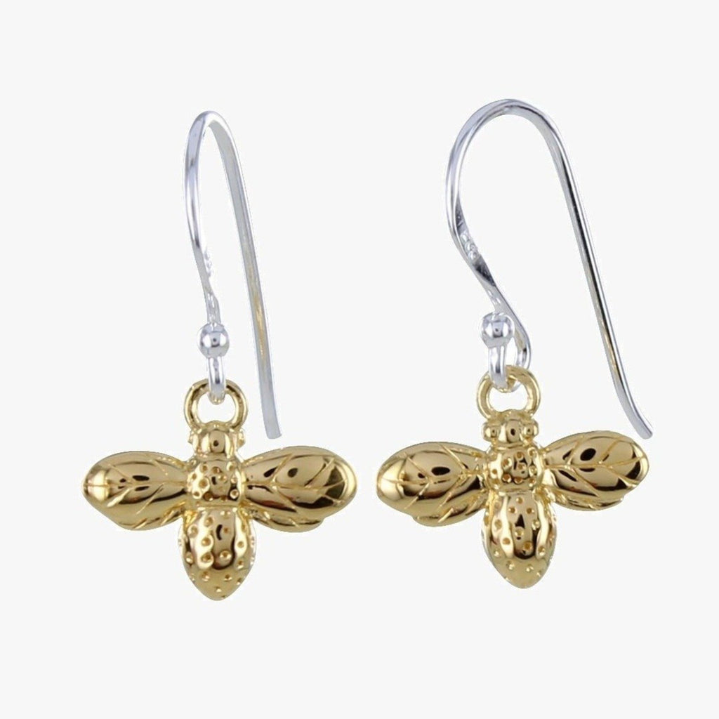 Reeves & Reeves Bumble Bee Drop Earrings - Silver/Gold