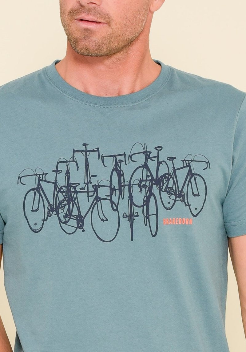 Brakeburn MENS Bikes Tee - Turquoise