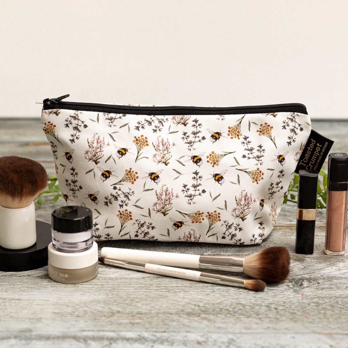 Toasted Crumpet Bee & Honeysuckle Pure Small Wash Bag