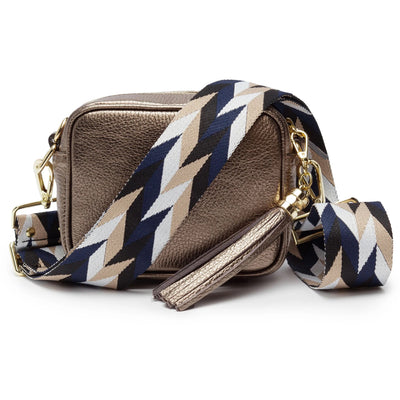 Elie Beaumont Designer MOSAIC Adjustable Crossbody Bag Strap (GOLD Fittings)