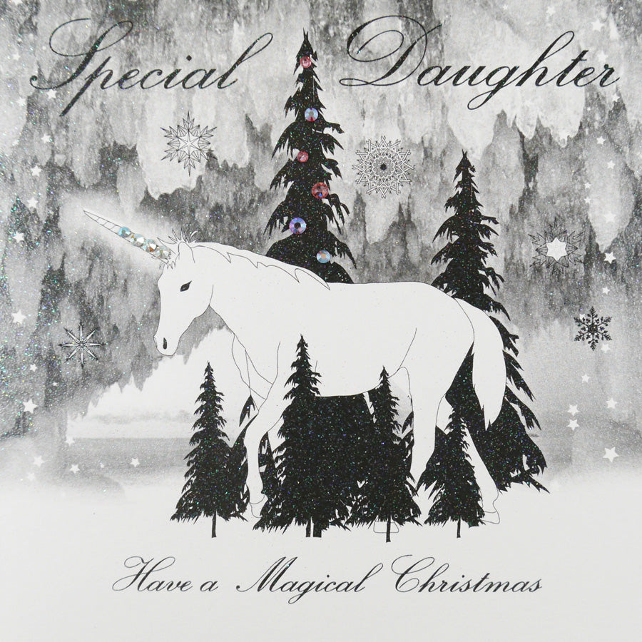 Five Dollar Shake Daughter Magical Christmas Unicorn Card