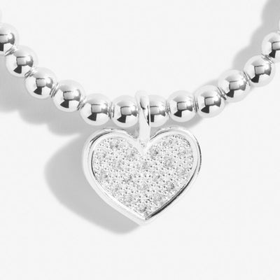 Joma Jewellery A Little 'Shine Bright - Live Happy' Silver Bracelet