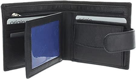 Mala Leather Origin Tab Wallet with Coin Pocket RFID Protection (127 5) - Black