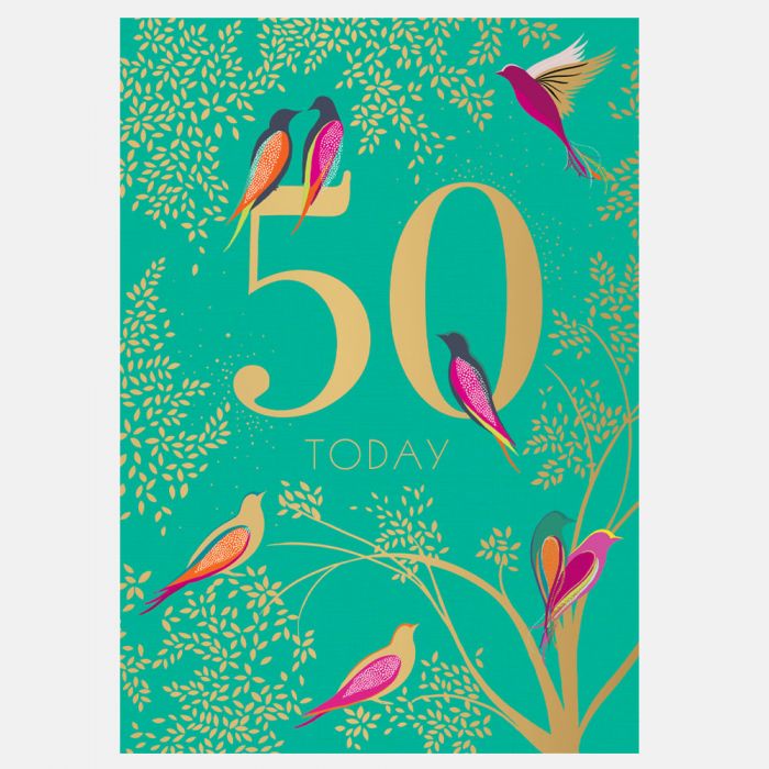 Sara Miller by The Art File - 50th Birthday Card