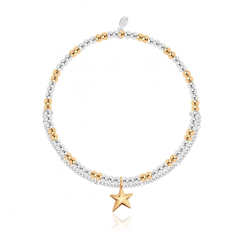 Joma Jewellery Amulet Gold Star Double Bracelet