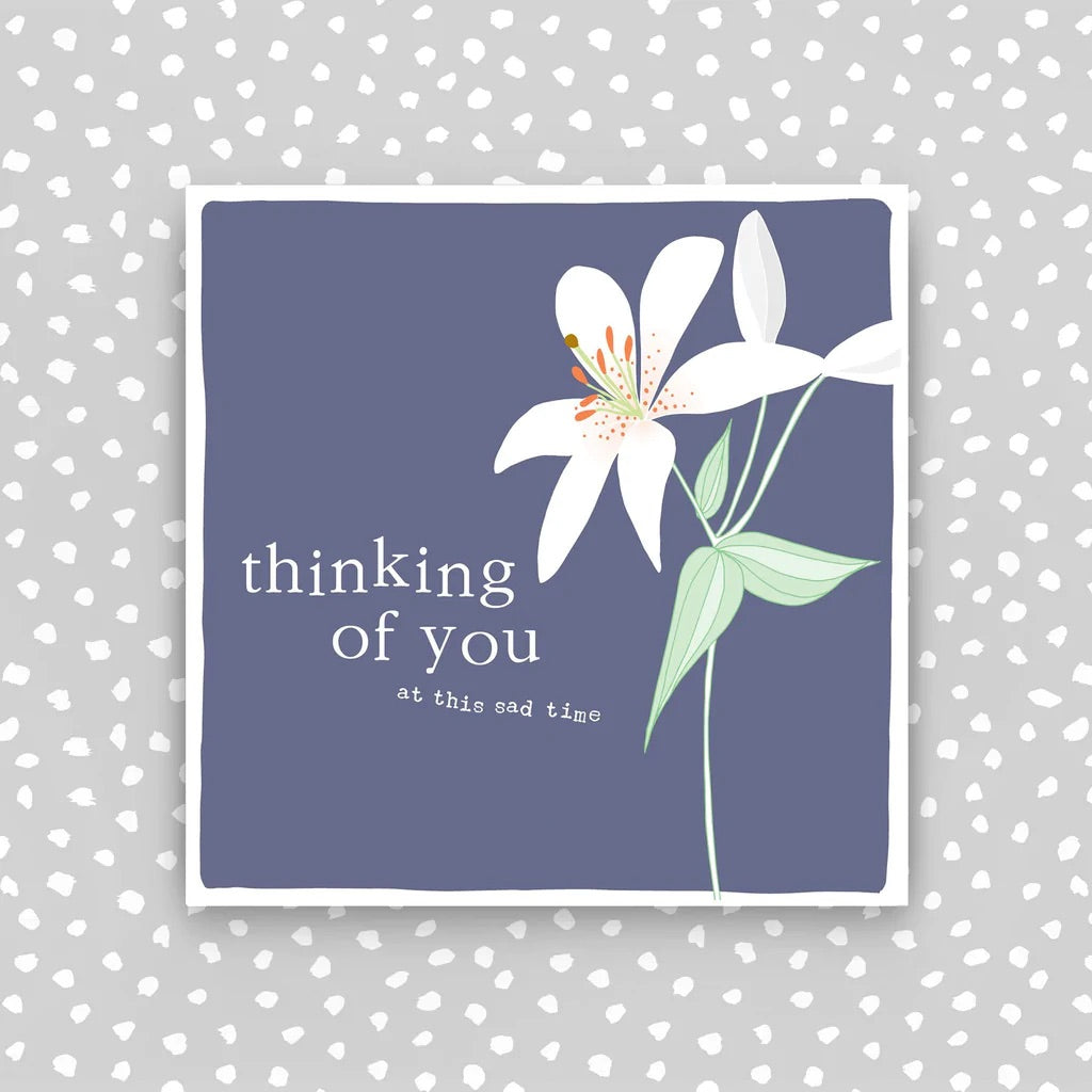 Molly Mae Thinking of You At this Sad Time Lily Small Card