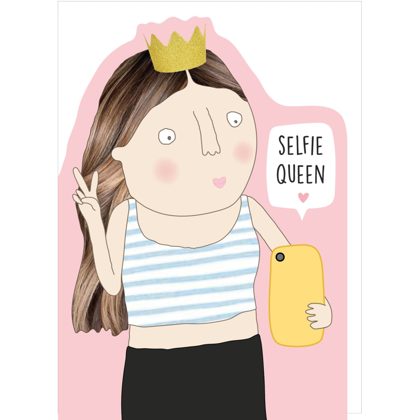 Rosie Made A Thing  -Selfie - Die Cut Birthday Card