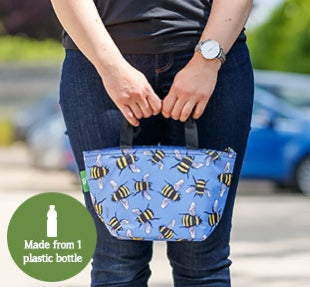 Eco Chic Lightweight Foldable Lunch Bags - Scatty Scottie Dog Black