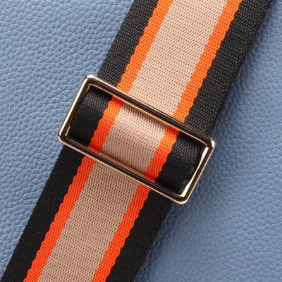 Elie Beaumont Designer ORANGE BLACK STRIPE Adjustable Crossbody Bag Strap