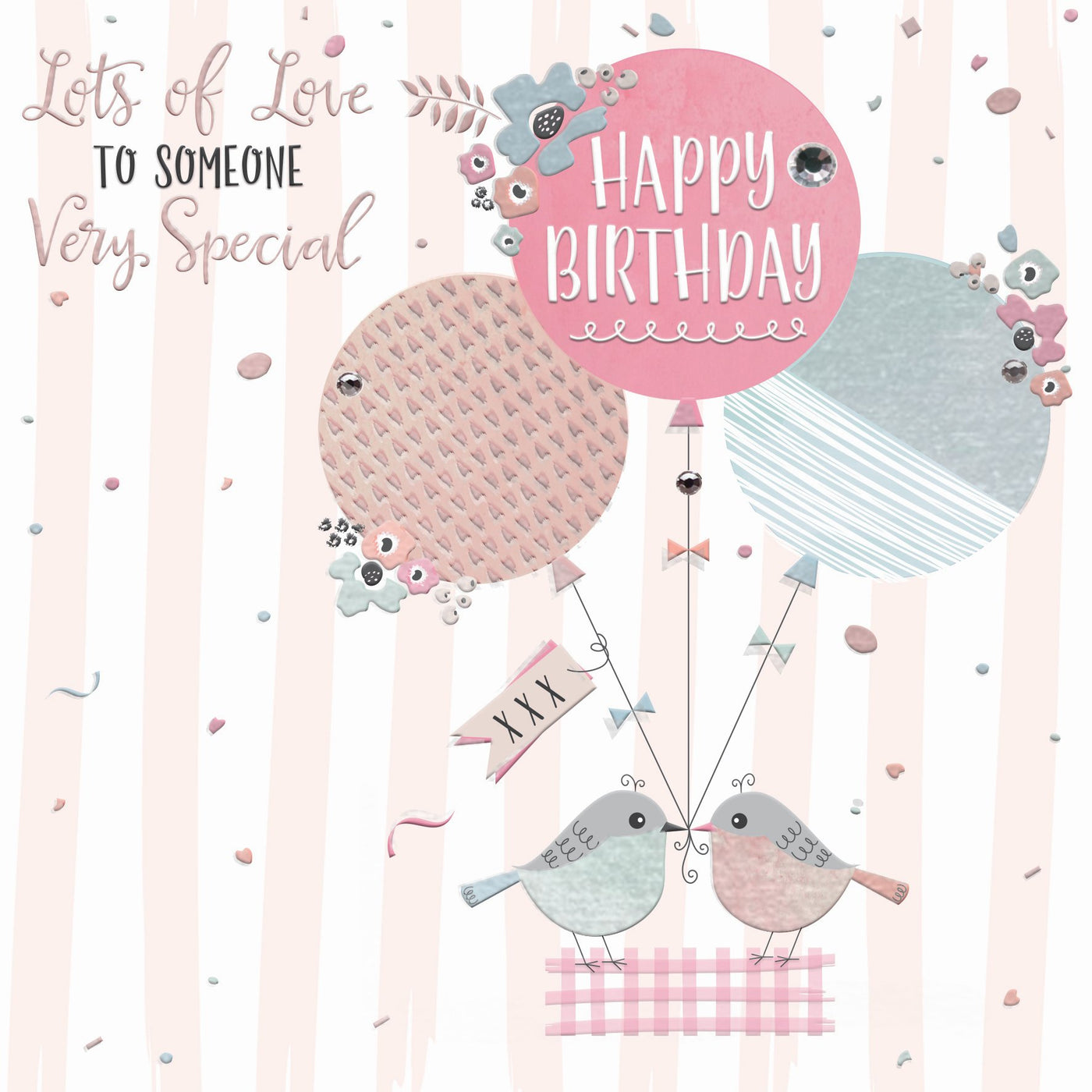 The Handcrafted Card Company Someone Very Special Balloon Birthday Card