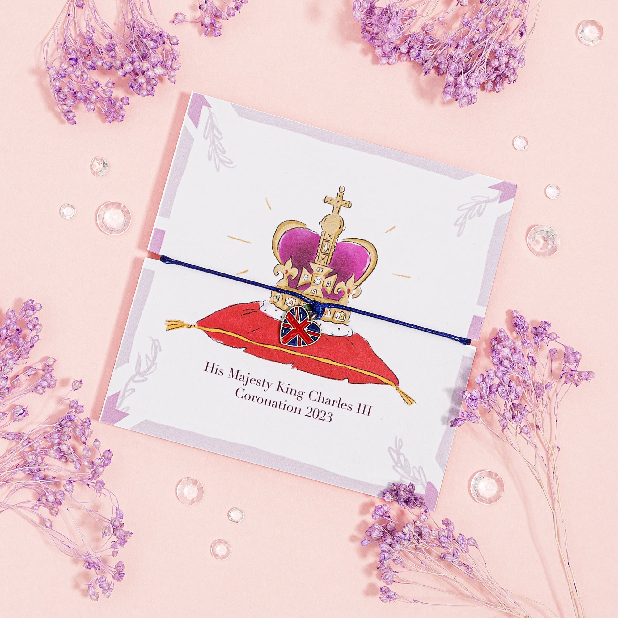 Letterbox Love Cord Bracelet - King Charles Coronation 2023
