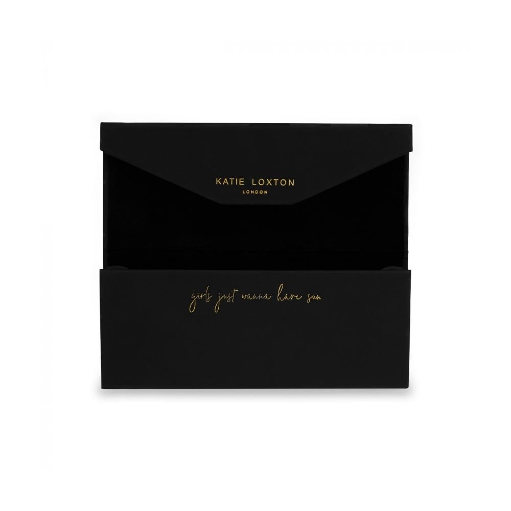 Katie Loxton Havana Metal Frame Sunglasses - Black/Gold