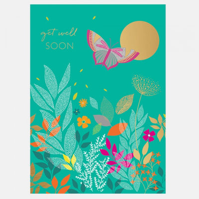 Sara Miller by The Art File - Butterfly Get Well Soon Card