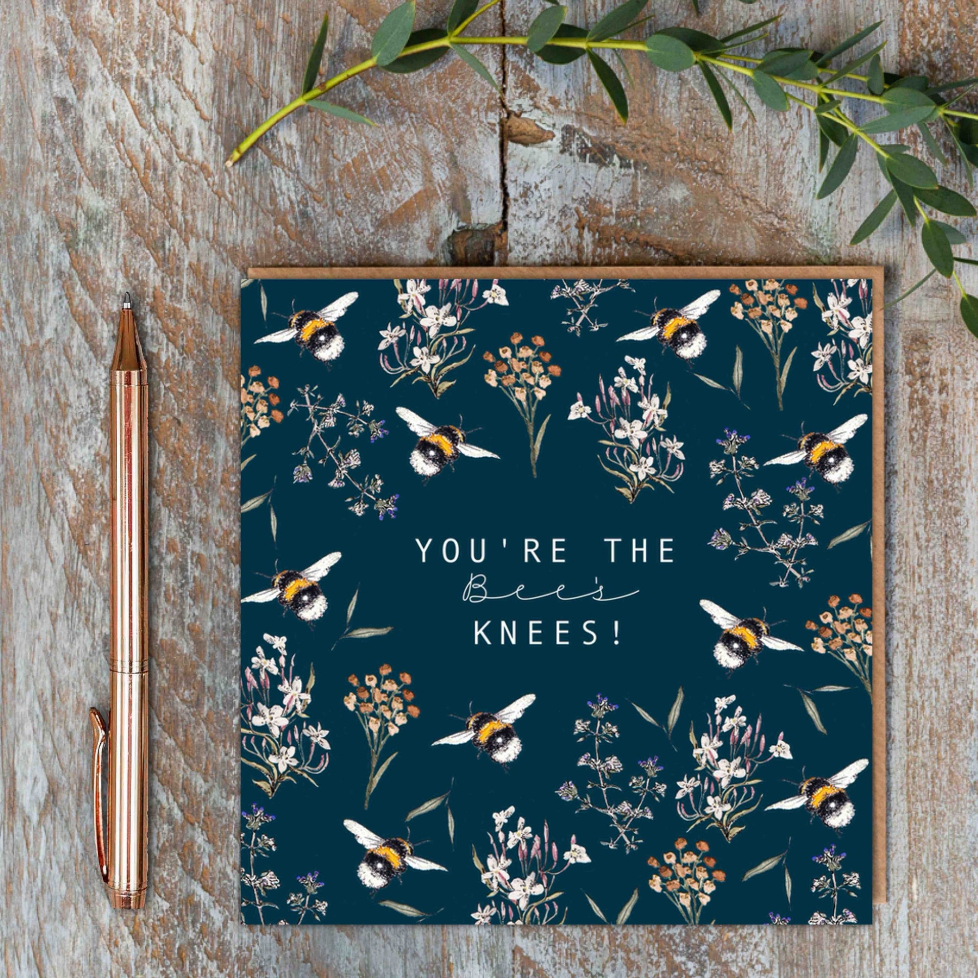 Toasted Crumpet You&#39;re the Bee&#39;s Knees Blank Card