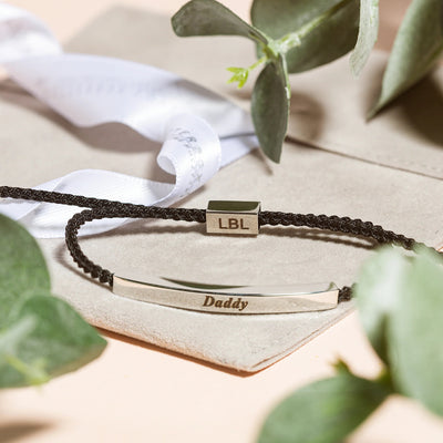 Letterbox Love MENS Cord Bracelet -Daddy to Be