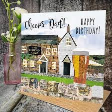 Flying Teaspoons Cheers Dad Fathers Day Card