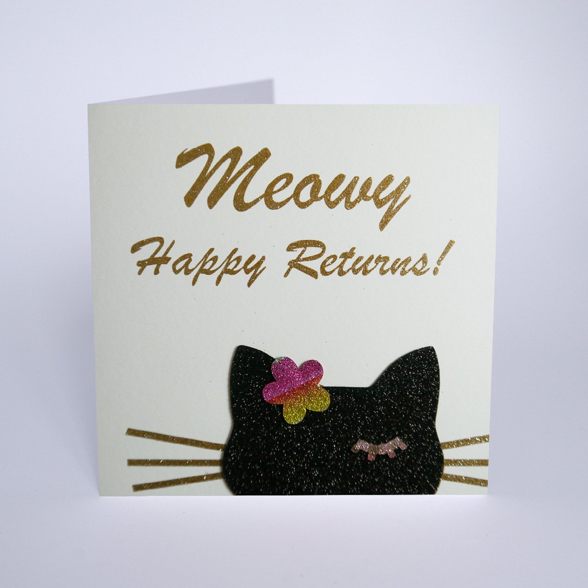 Five Dollar Shake Meowy Happy Returns Cat Birthday Card
