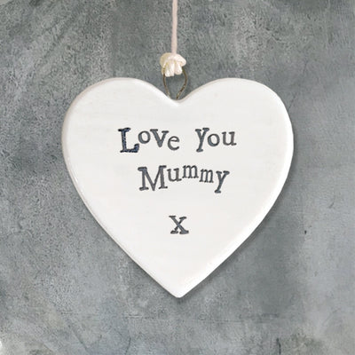 East of India Porcelain MINI Heart -Love you Mummy x