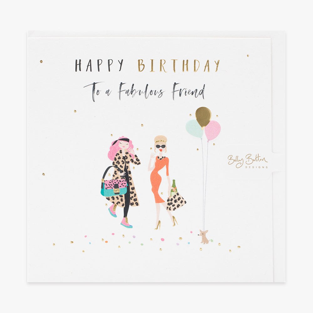 Belly Button Fabulous Friend Birthday Card