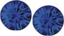 Byzantium 6mm Austrian Crystal Studs - Chaton -Sapphire Blue