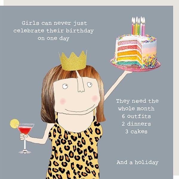 Rosie Made A Thing - Girls Birthday- Blank Card