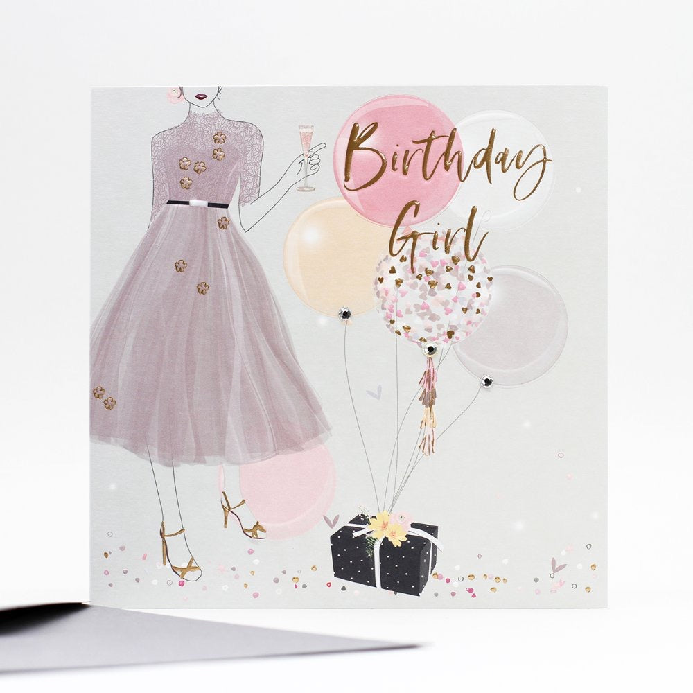 Belly Button Birthday Girl Card